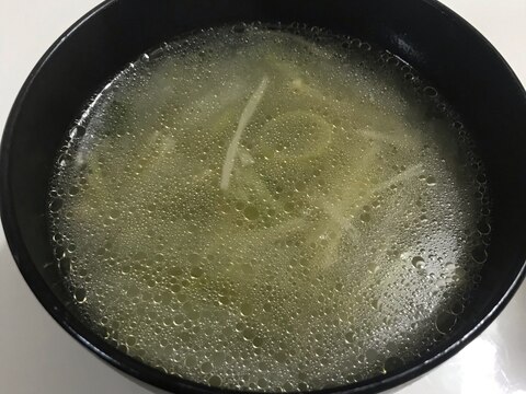 冷しゃぶの茹で汁スープ☆大根　白菜　えのき　長ネギ